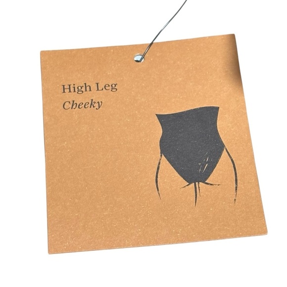 SHADE & SHORE - NWT - SIZE 12/14 - RICH BROWN - STYLE: THE HIGH LEG CHEEKY B5 - Picture 10 of 10